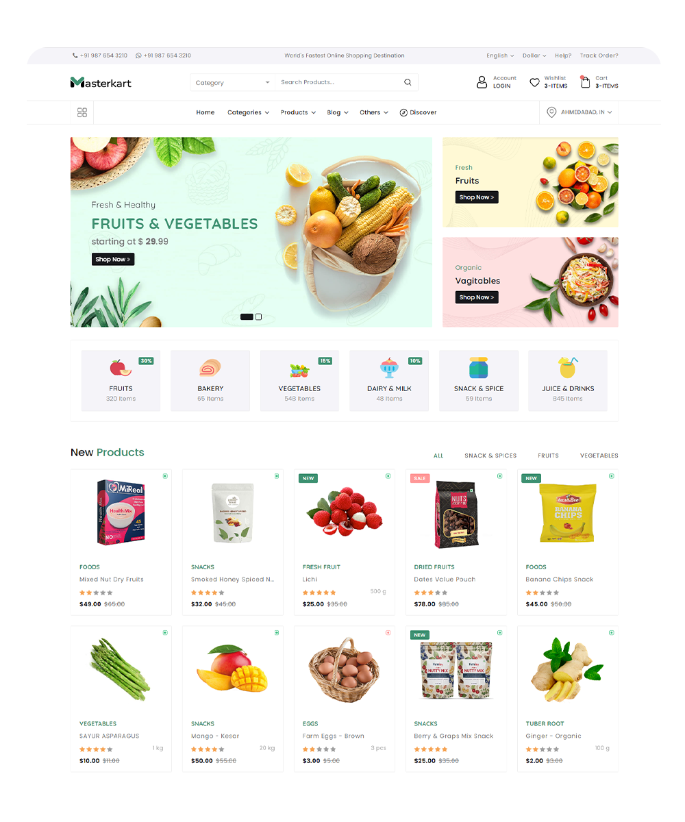 Masterkart - Multipurpose eCommerce HTML Template.
